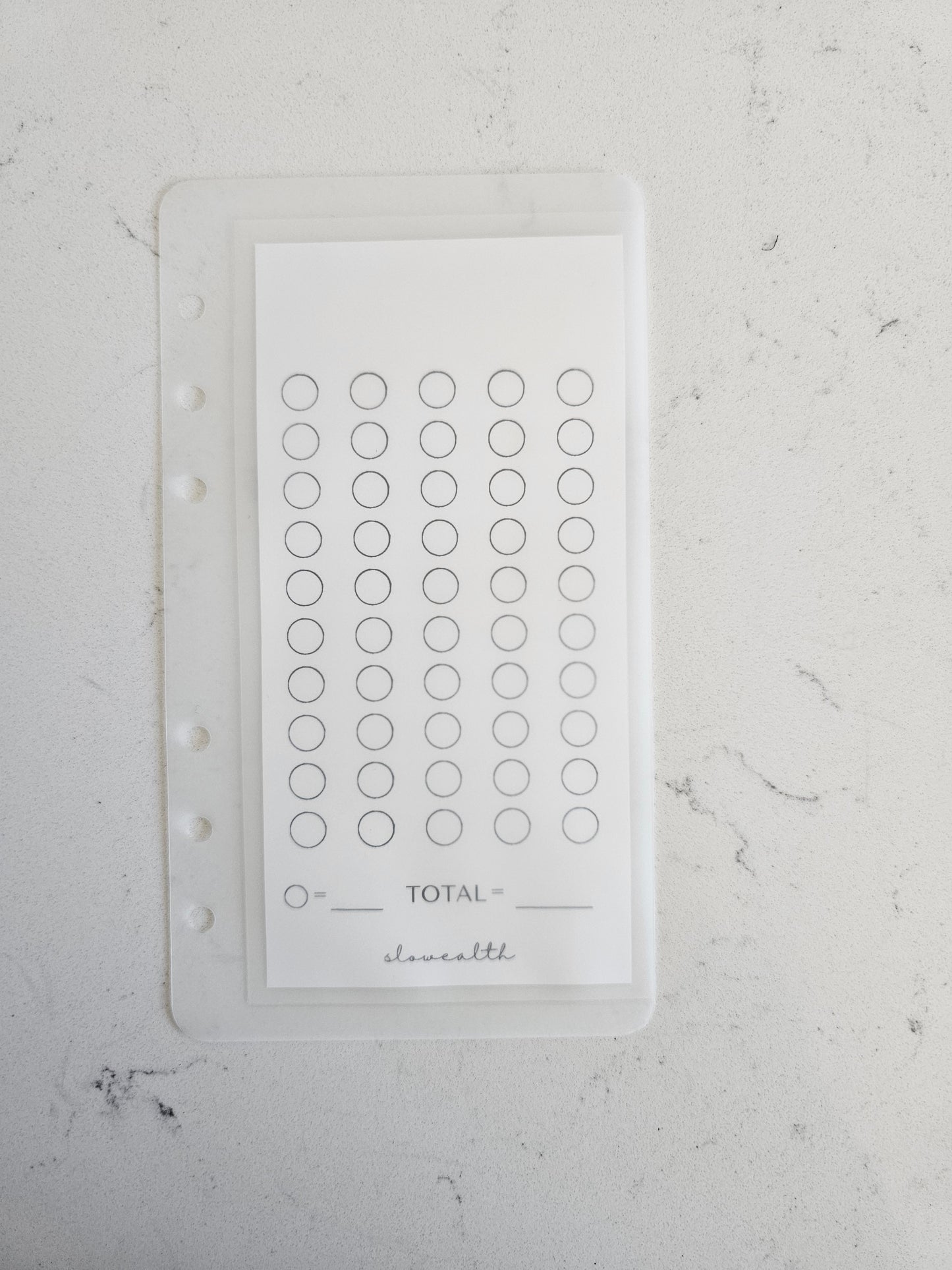 Blank Savings Challenge Pad