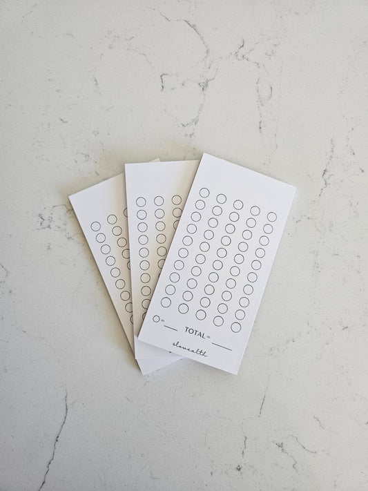 Blank Savings Challenge Pad